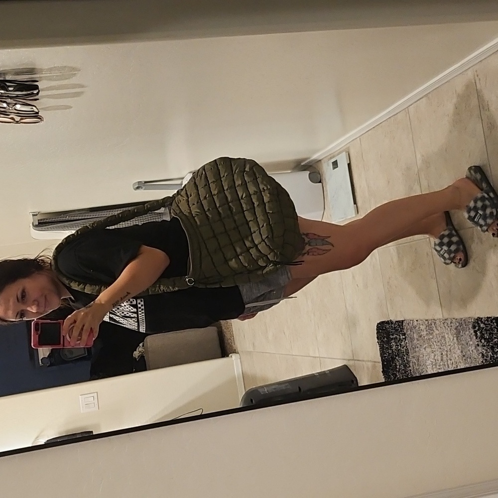 Olive green pilates bag